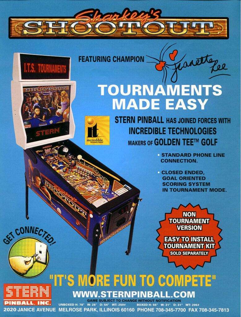 Sharkey's Shootout Pinball (Stern)-CPU vA2.11 / DISP vA2.01 ROM Upgrade set