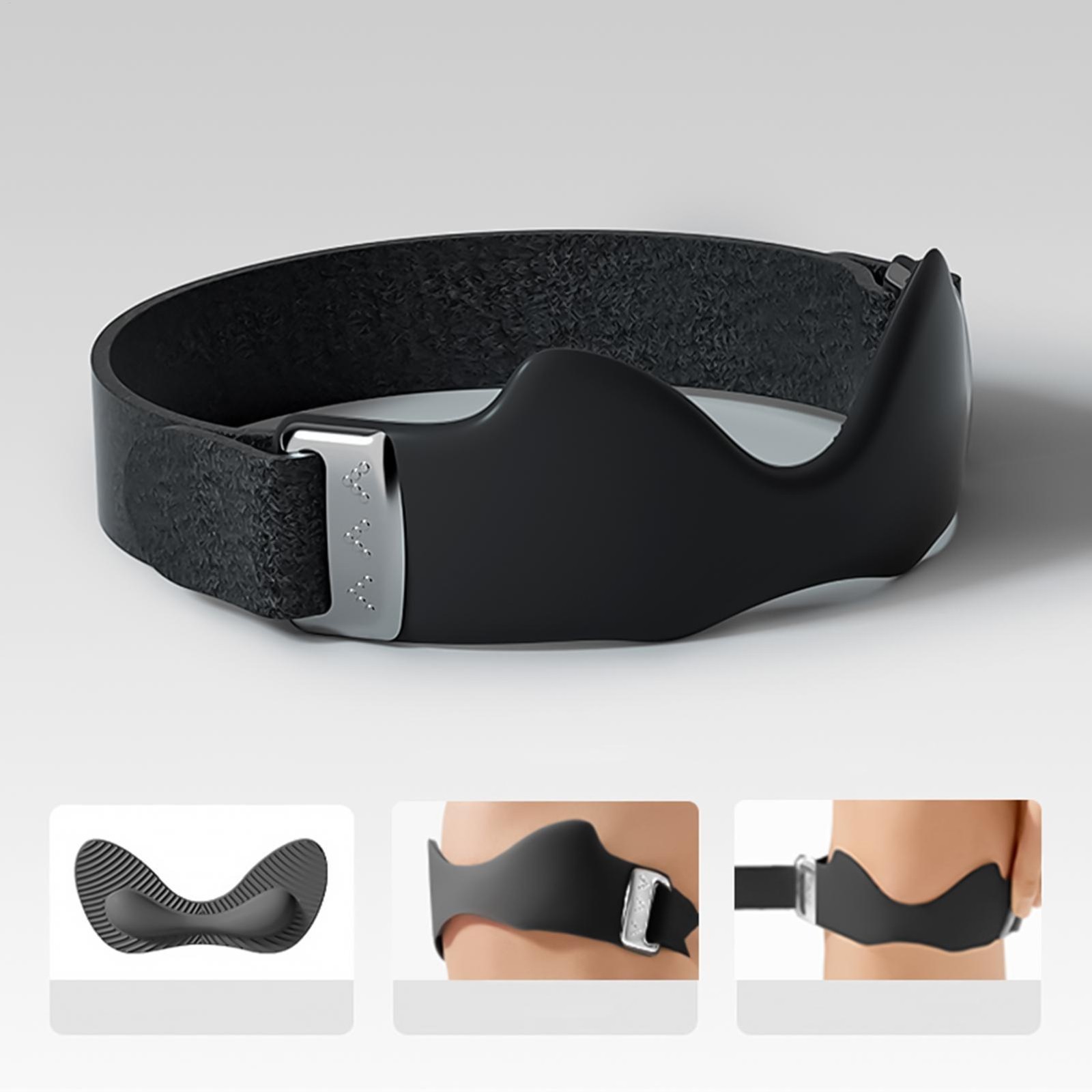 1PC Flex Wrap Silicone Patellar Tendon Support Strap Adjustable Knee Brace Strap