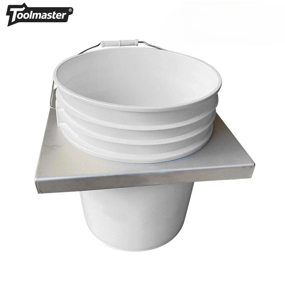 Aluminum Bucket Rack 5-Gal Fit Garage Trailer Shop For Yeti or Standard Buckets