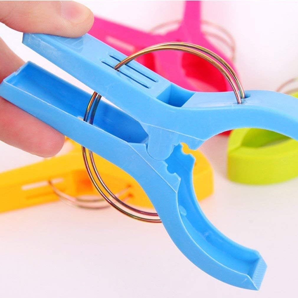 Danmu Beach Towel Clips, Clips for Multicolor-8pcs