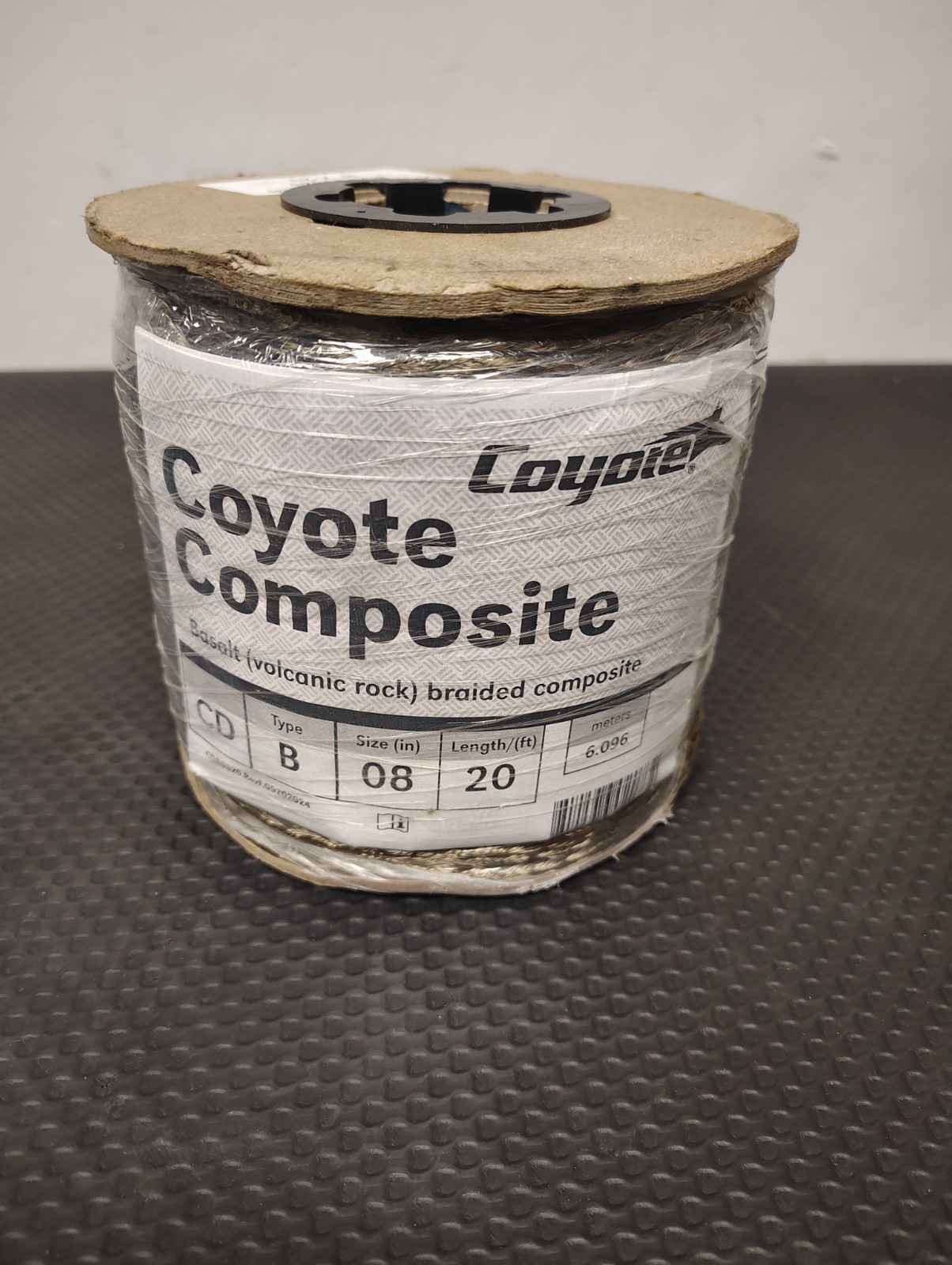 COYOTE COMPOSITE BASALT VOLCANIC ROCK BRAIDED COMPOSITE 8"x20' CDB0820