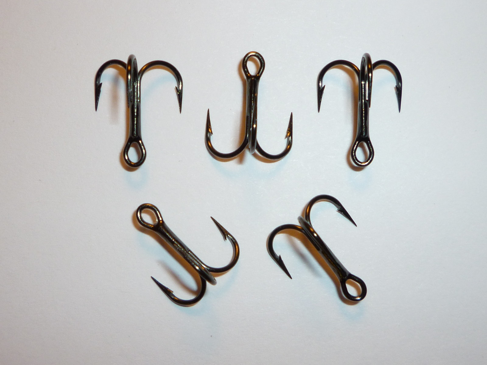 (25) VMC REGULAR-SHANK 1X TREBLE HOOKS (SIZE 10) BLACK (9650BN) BULK 9650