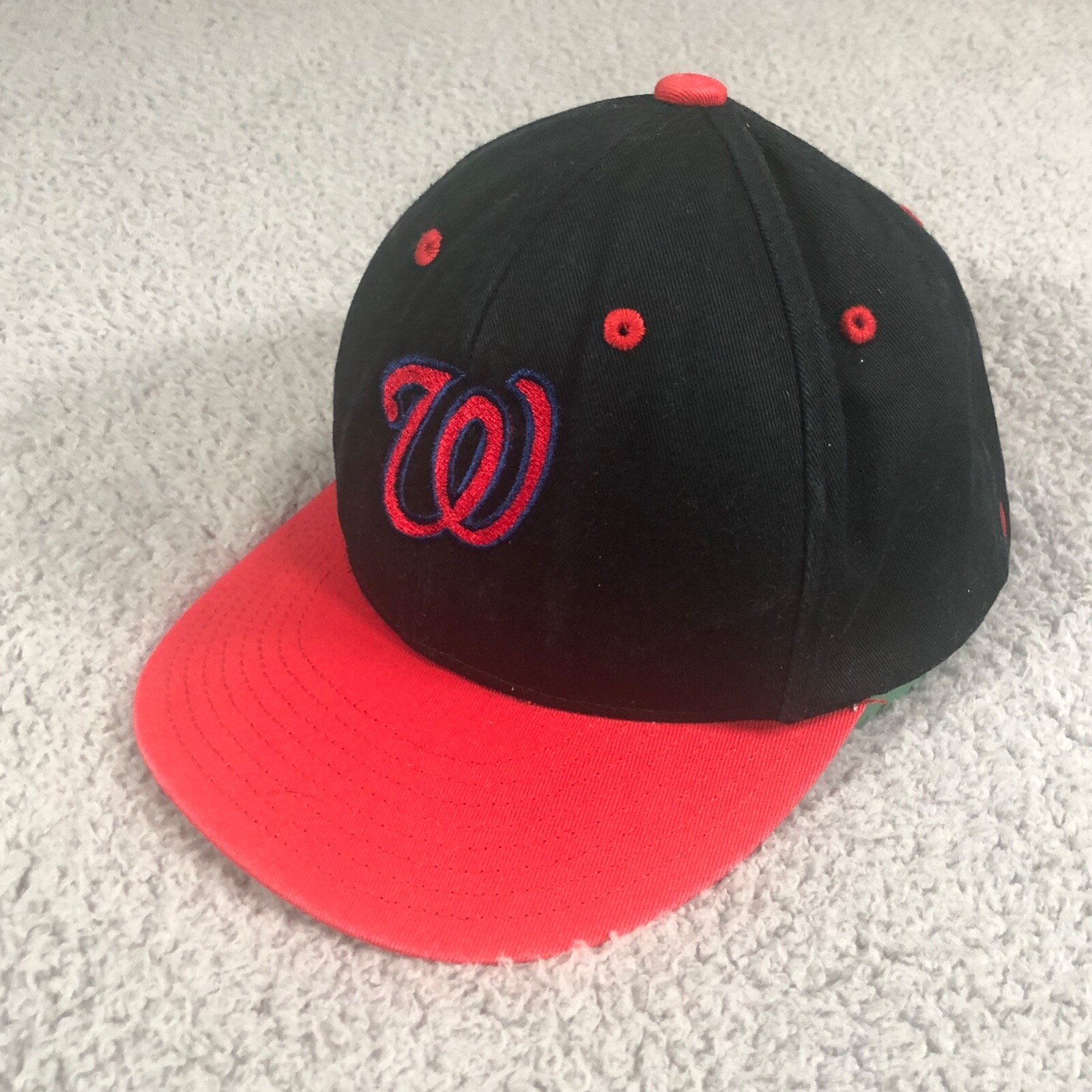 Washington Nationals Champro Youth Baseball Hat Snapback OSFM Blue & Red Cap