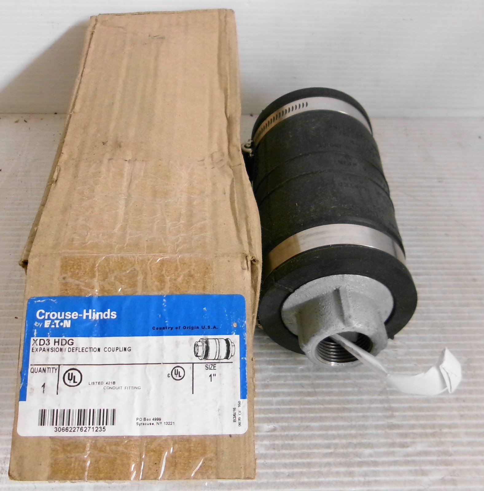 Crouse Hinds XD3 HDG Expansion/Deflection Coupling 1"