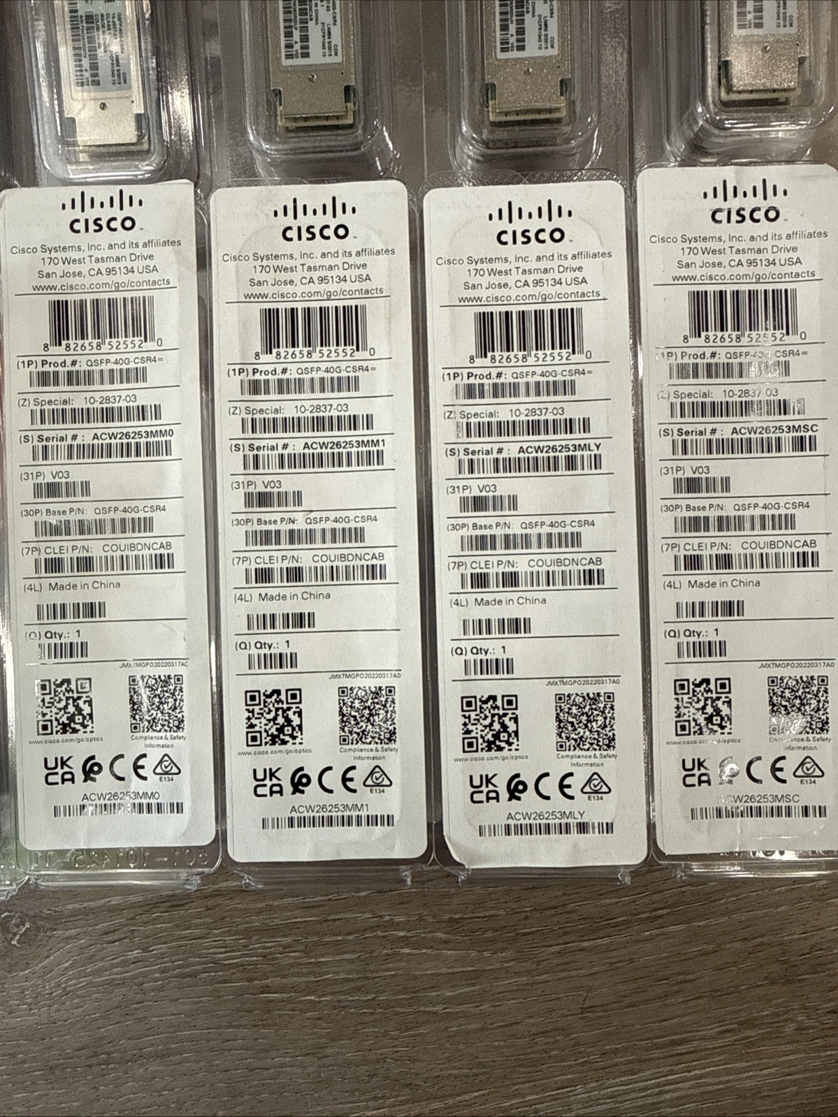 Cisco QSFP-40G-CSR4 *Brand New Sealed*