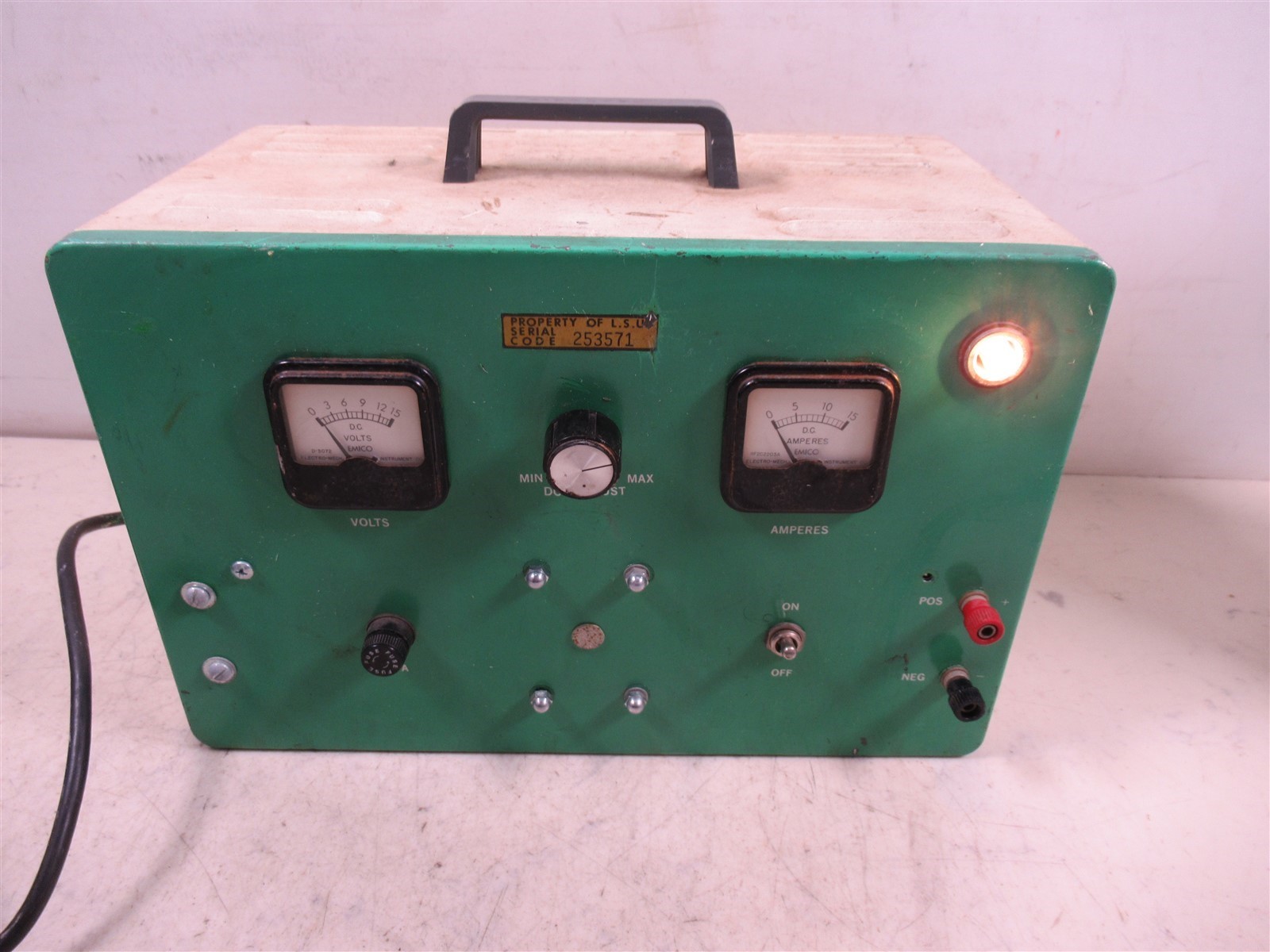 Vintage DC Power Supply or Battery Eliminator Portable Laboratory Device