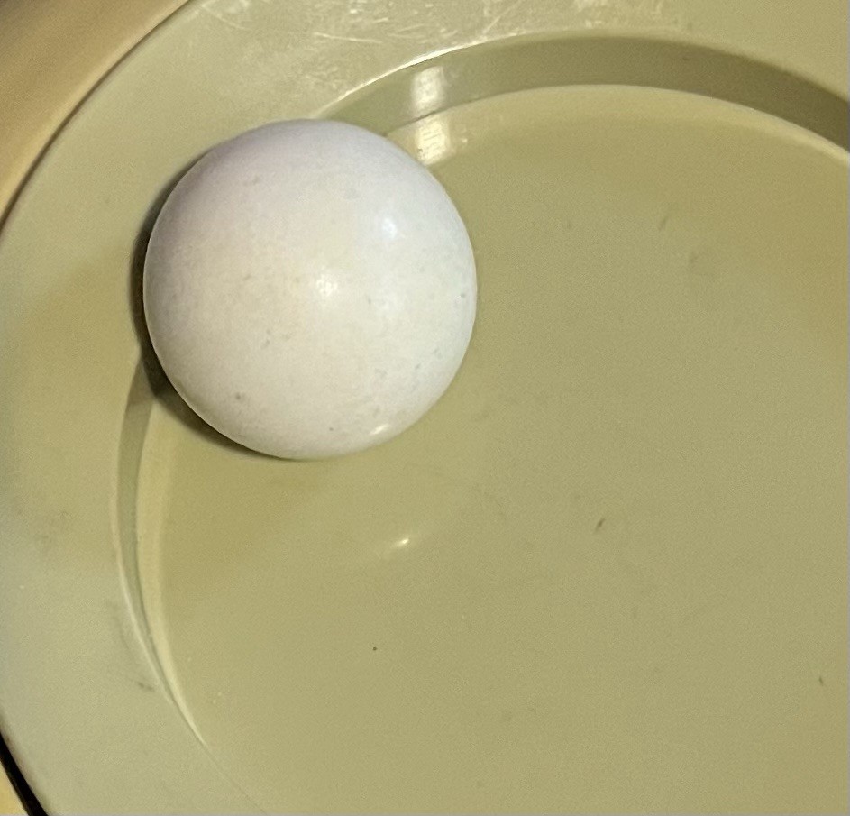 Miniature Mini Small Pool Ball 1” One Inch Cue Ball Solid White Billiards