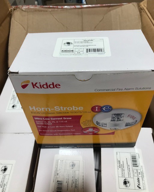 KIDDE EGCAVRF - CEILING MOUNT HORN STROBE RED (NEW)