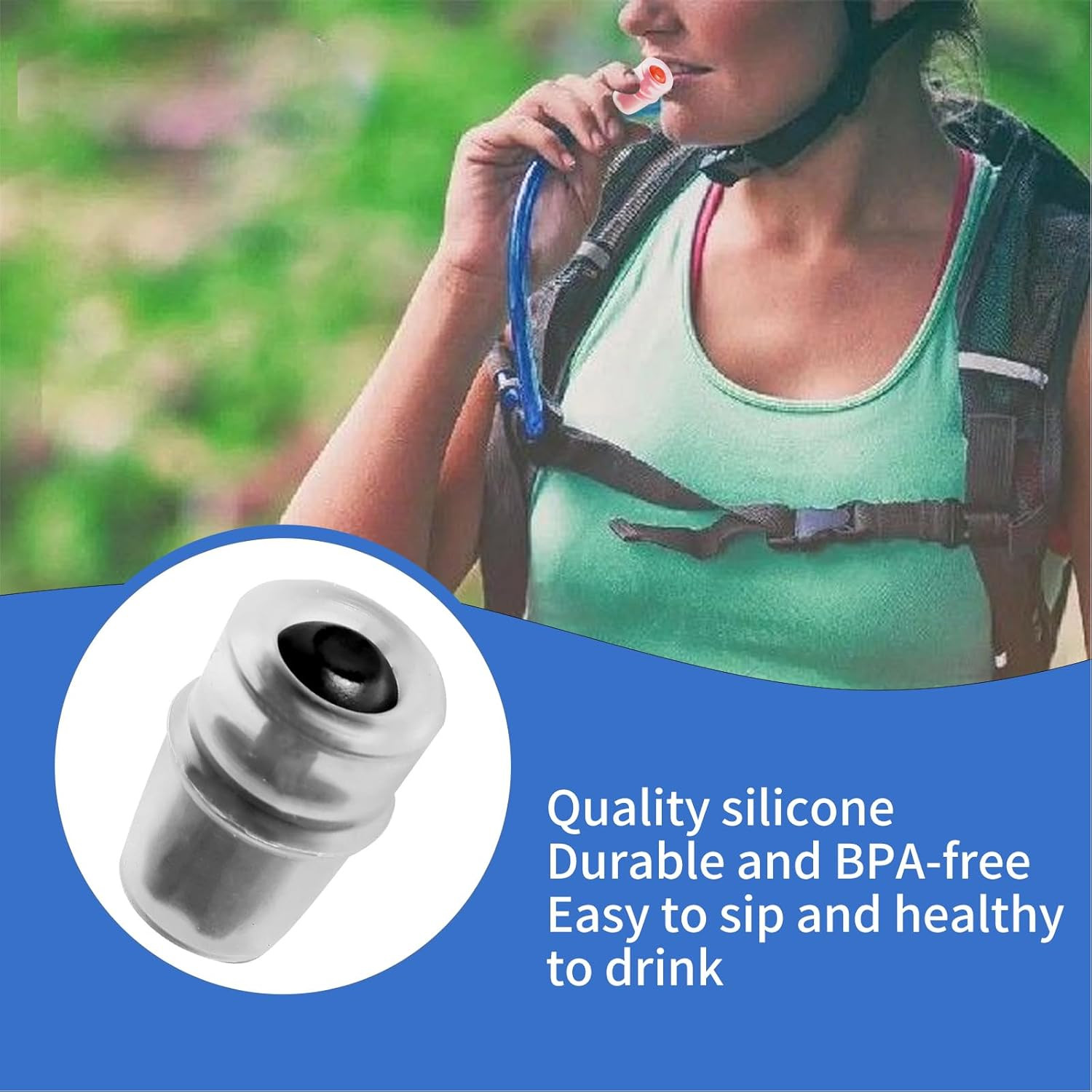 Bite Valve Replacement Mouthpiece Fit for Hydration Pack Bladder Water Backpack