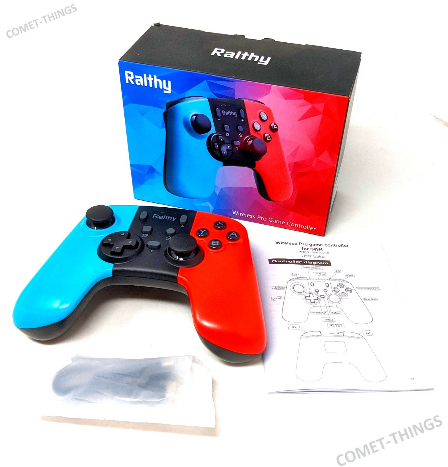 NEW Ralthy Wireless Pro Game Controller For Nintendo Switch/windows PC