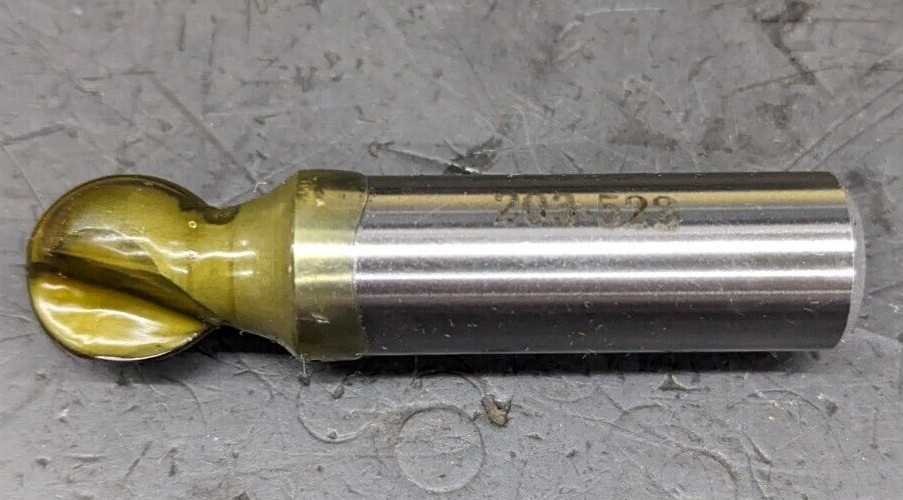 Byrom BIC Carbide Tipped Round Nose Router Bit 17/64" Rad 33/64 CD 1/2 Shank USA