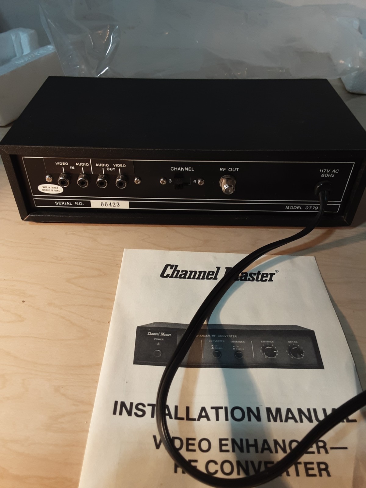 Vintage Channel Master Video Enhancer-RF Converter model 0779