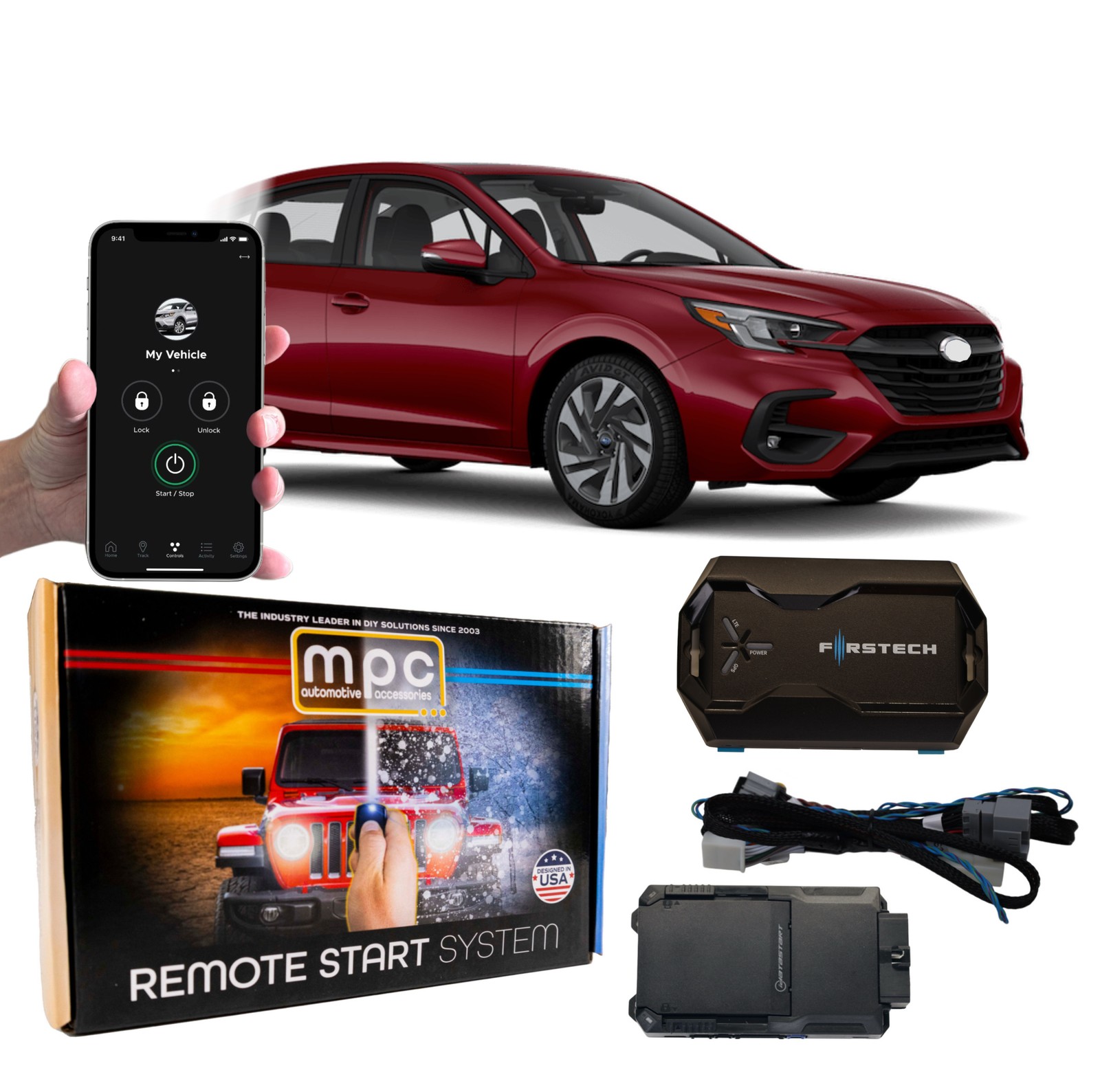 Remote Start Kit for Subaru Legacy 2020-2025 | Phone App Control | Plug and Play