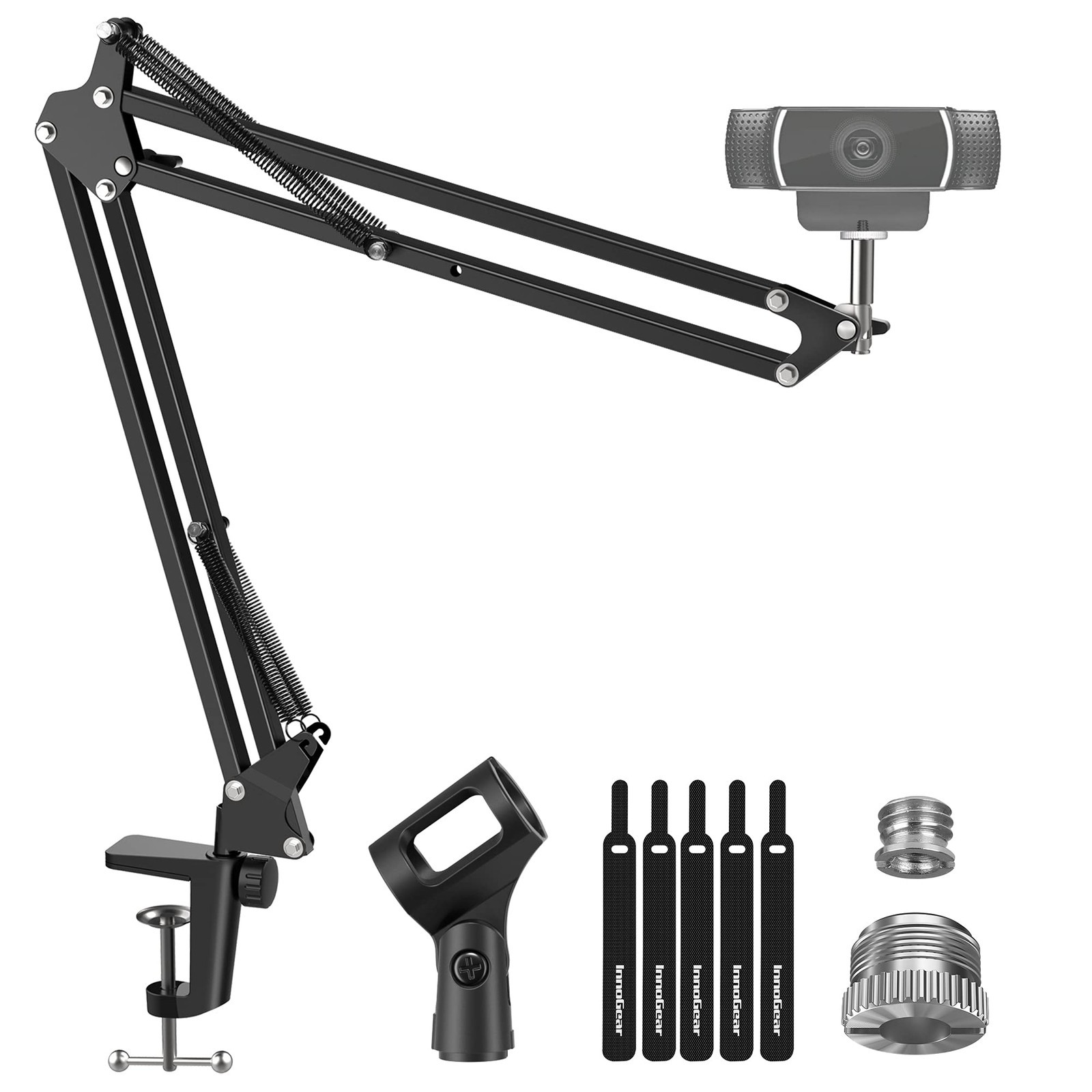 Webcam Stand Boom Arm Mount for Logitech BRIO 4K C920 C920S C922 C922X C925E