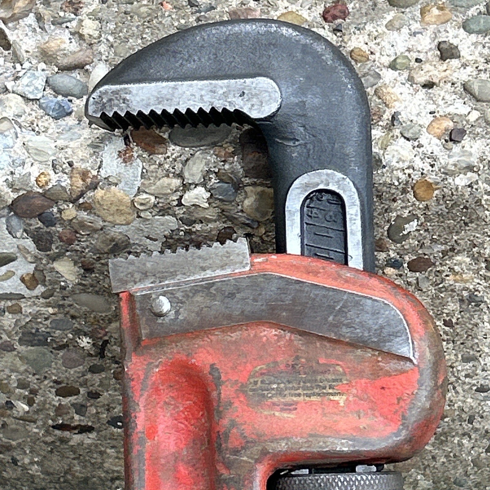 Ridgid 24" Heavy Duty Pipe Wrench Red RIGID Made In USA Vintage