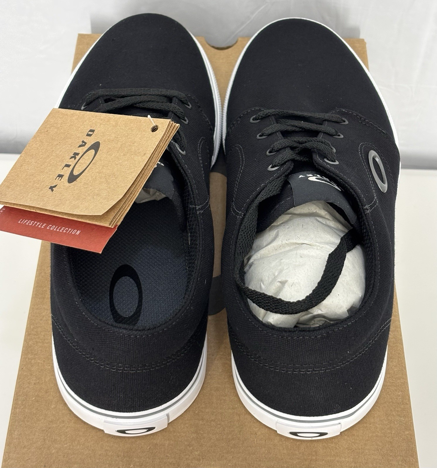 Oakley Split Shoe Jet Black FOF100278 Size 10 Men’s US New In Box Boat Sneaker