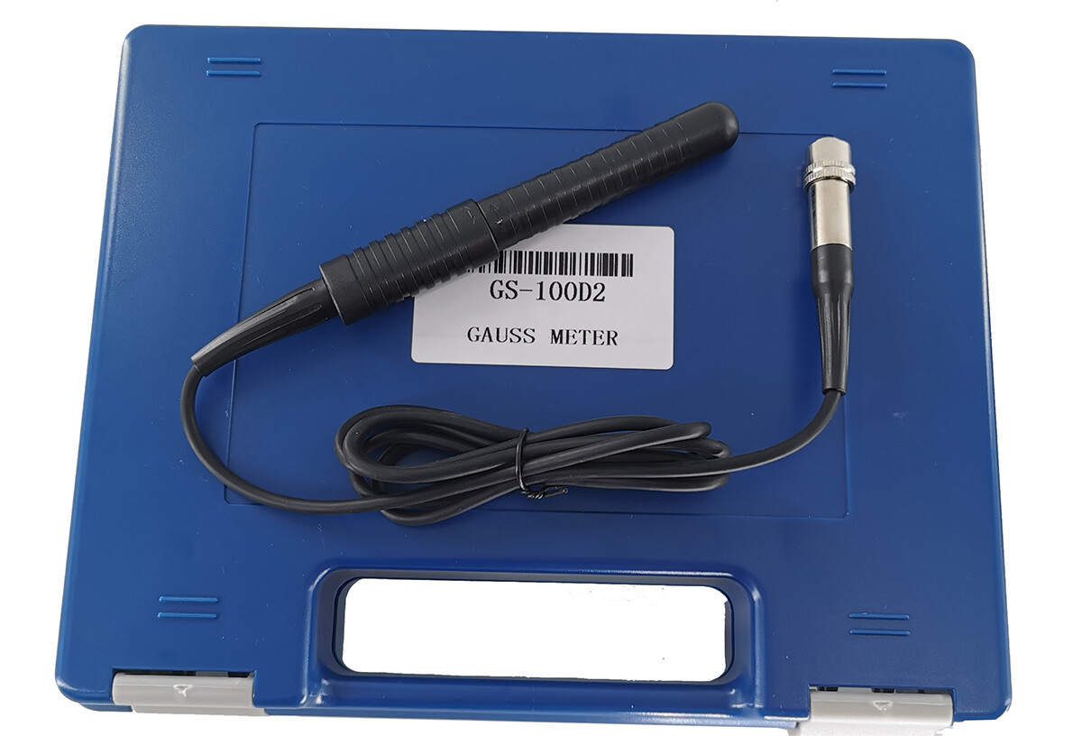Gauss Meter Tesla Meter DC AC Magnetic Strength Meter with Range 0~200mT~2000mT