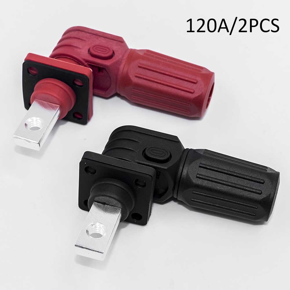2PCS Battery Energy-Storage Connector 120A Quick Plug Terminal Flame Retardant