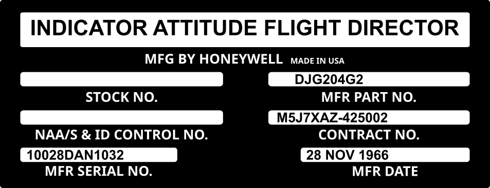 Replica Apollo FDAI Attitude Indicator-Full size