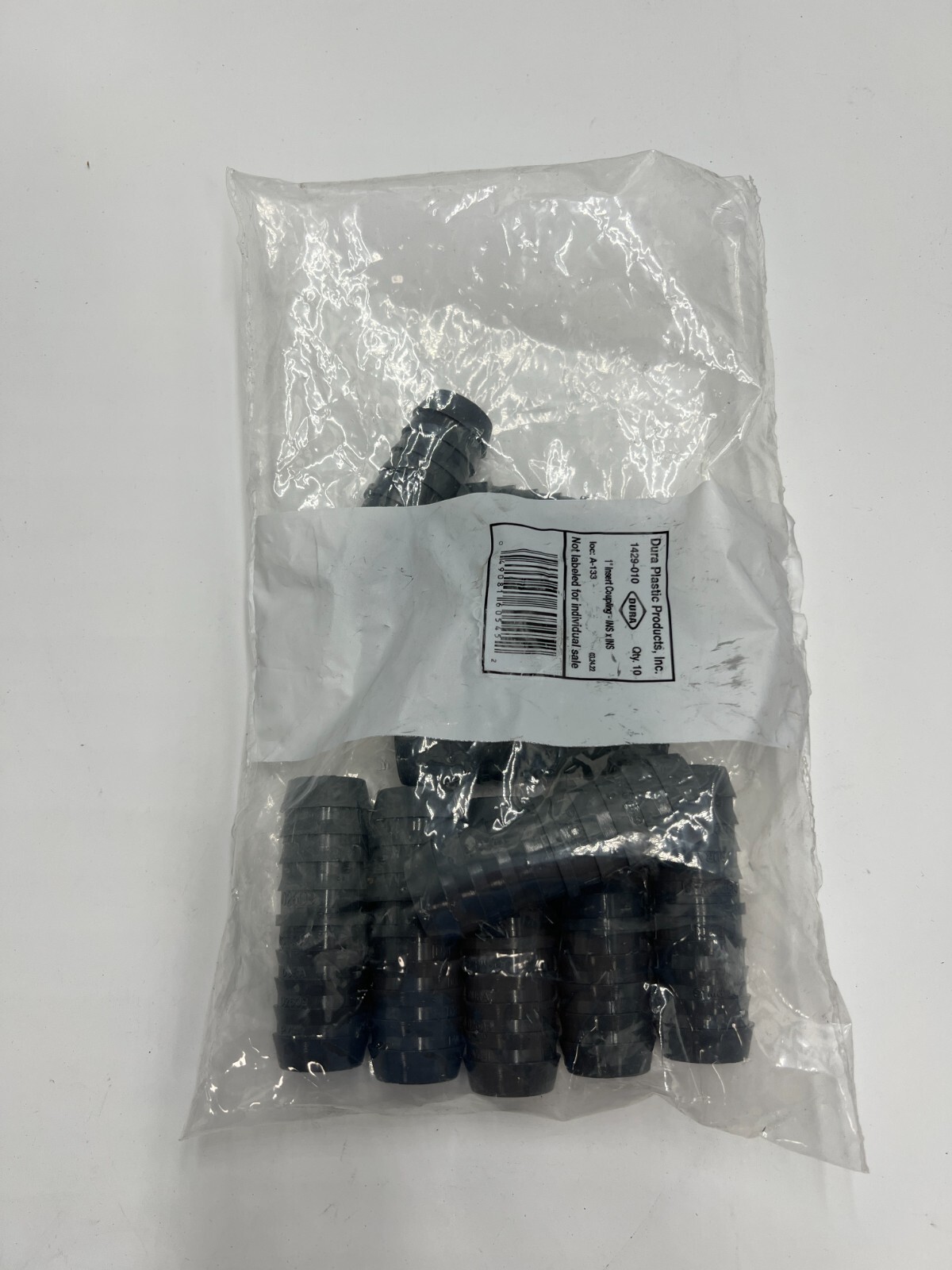 Pack of 10 Dura Plastic Products Inc 1" Insert Coupling INS x INS 1429-010