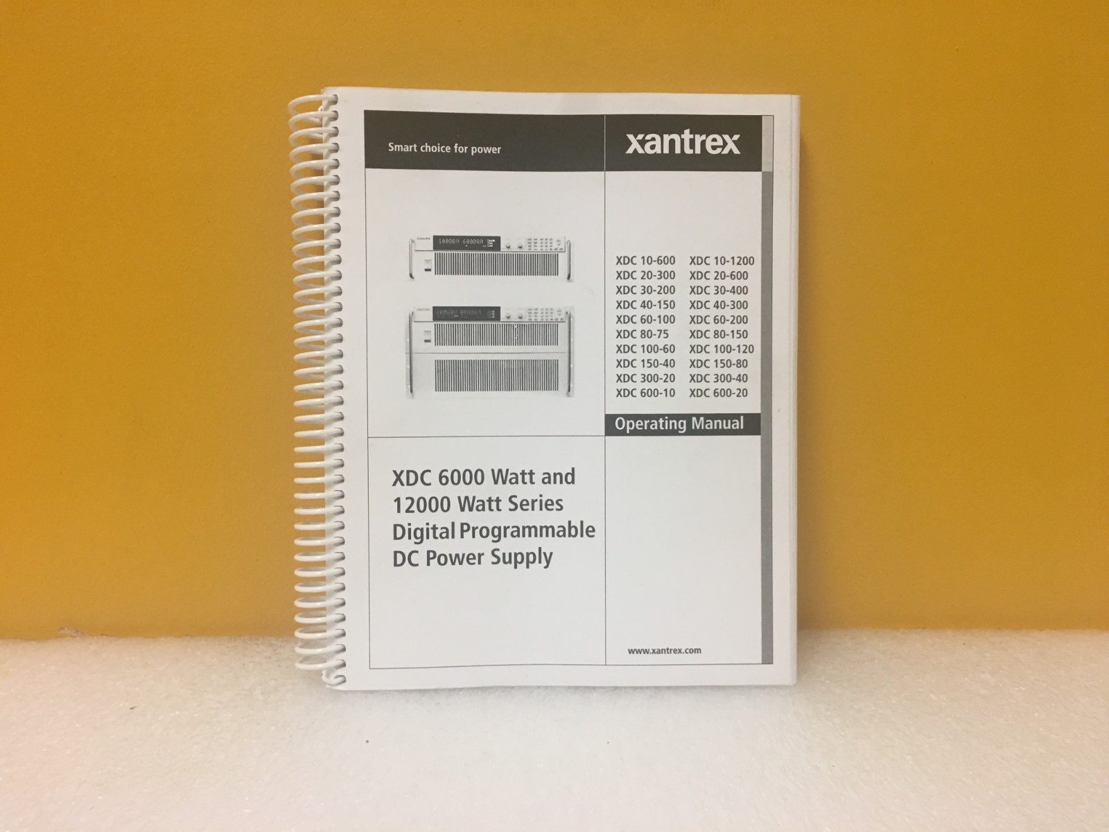 Xantrex XDC 6000 Watt  / 12000 Watt Digital DC Power Supply Operating Manual