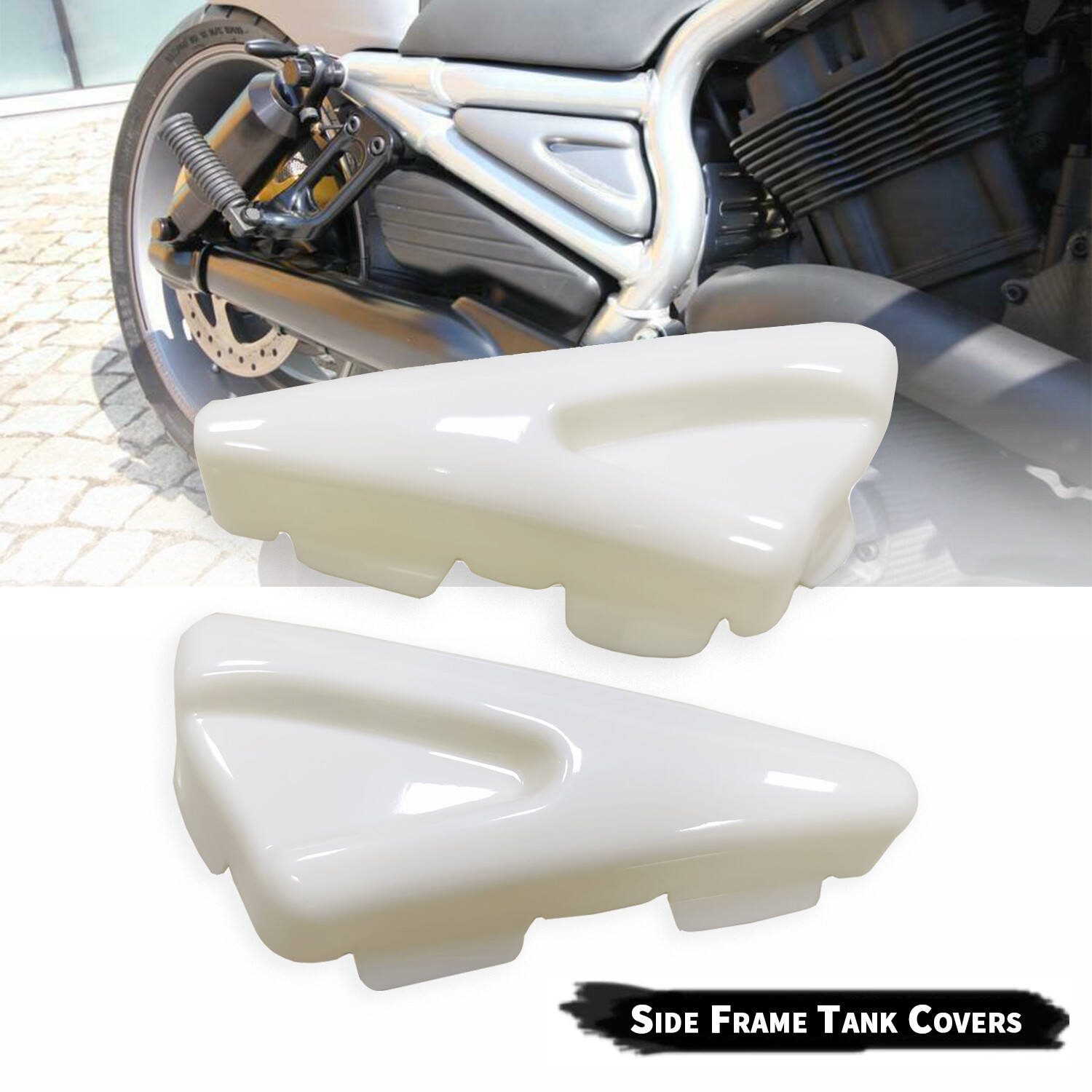 Unpainted ABS Side Frame Tank Covers For Harley V-Rod Muscle VRSCF VRSCAW 09-17