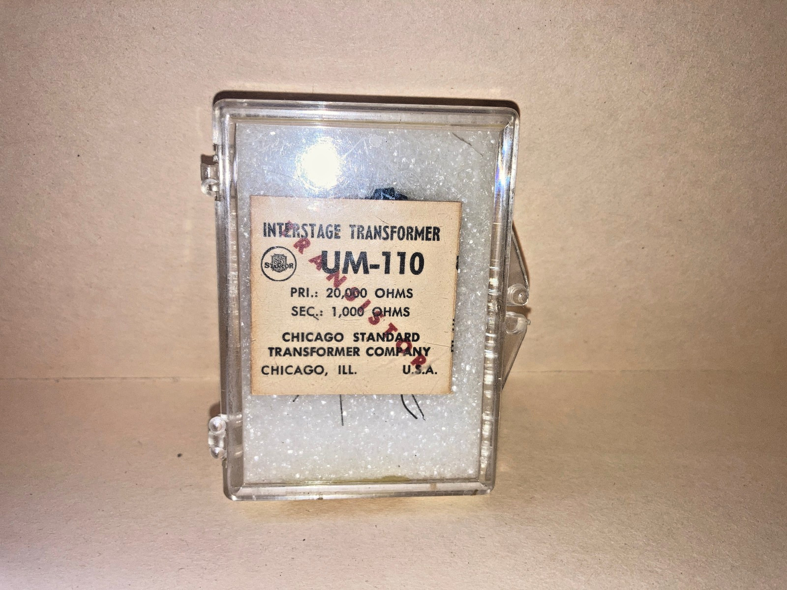 Stancor UM-110 Interstage Transformer -NOS/NIB