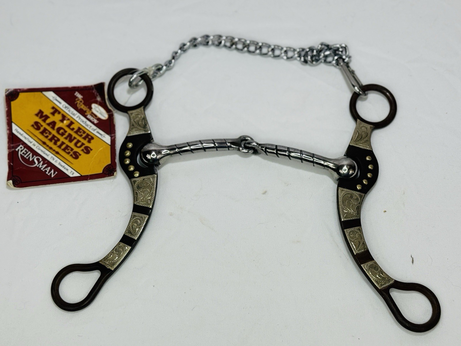 Reinsman Horse Bit Tyler Magnus Series Spiral Snaffle 7.5” Cheek With 5” Mouth