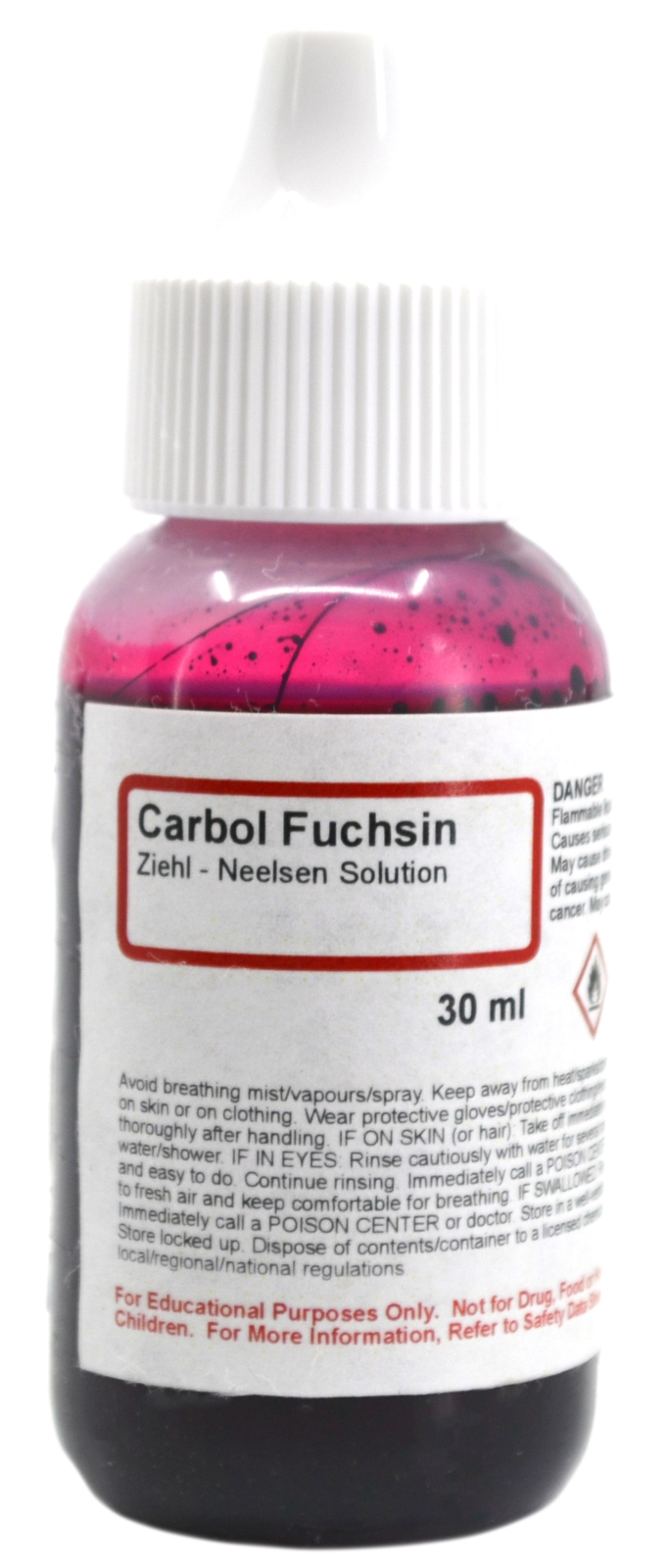 Carbol Fuchsin (Ziehl Neelsen) Solution, 1 fl oz (30mL) - Innovating Science