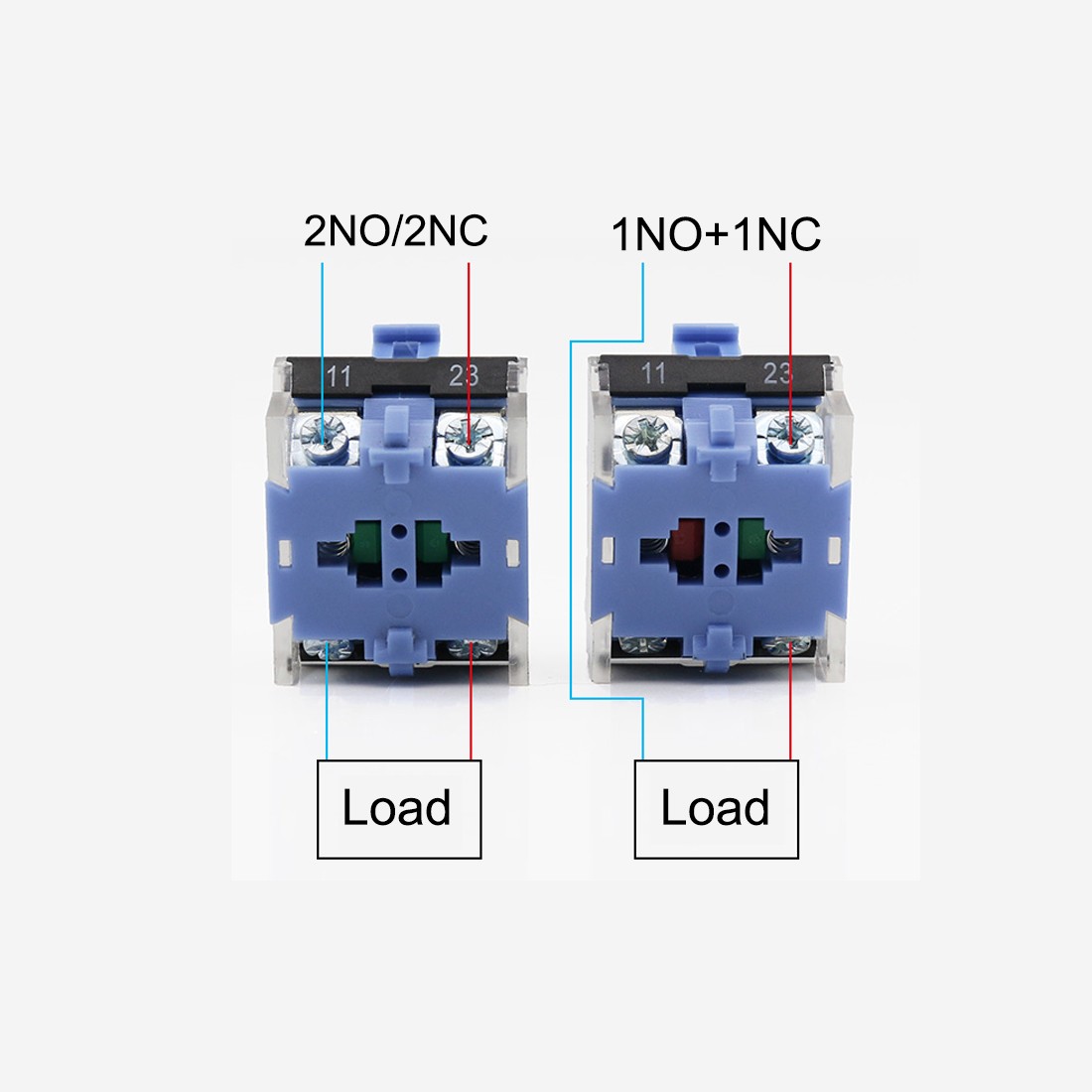 Rotary Selector Switch 2 Positions 2NO Self-Lock Latching AC 600V 10A