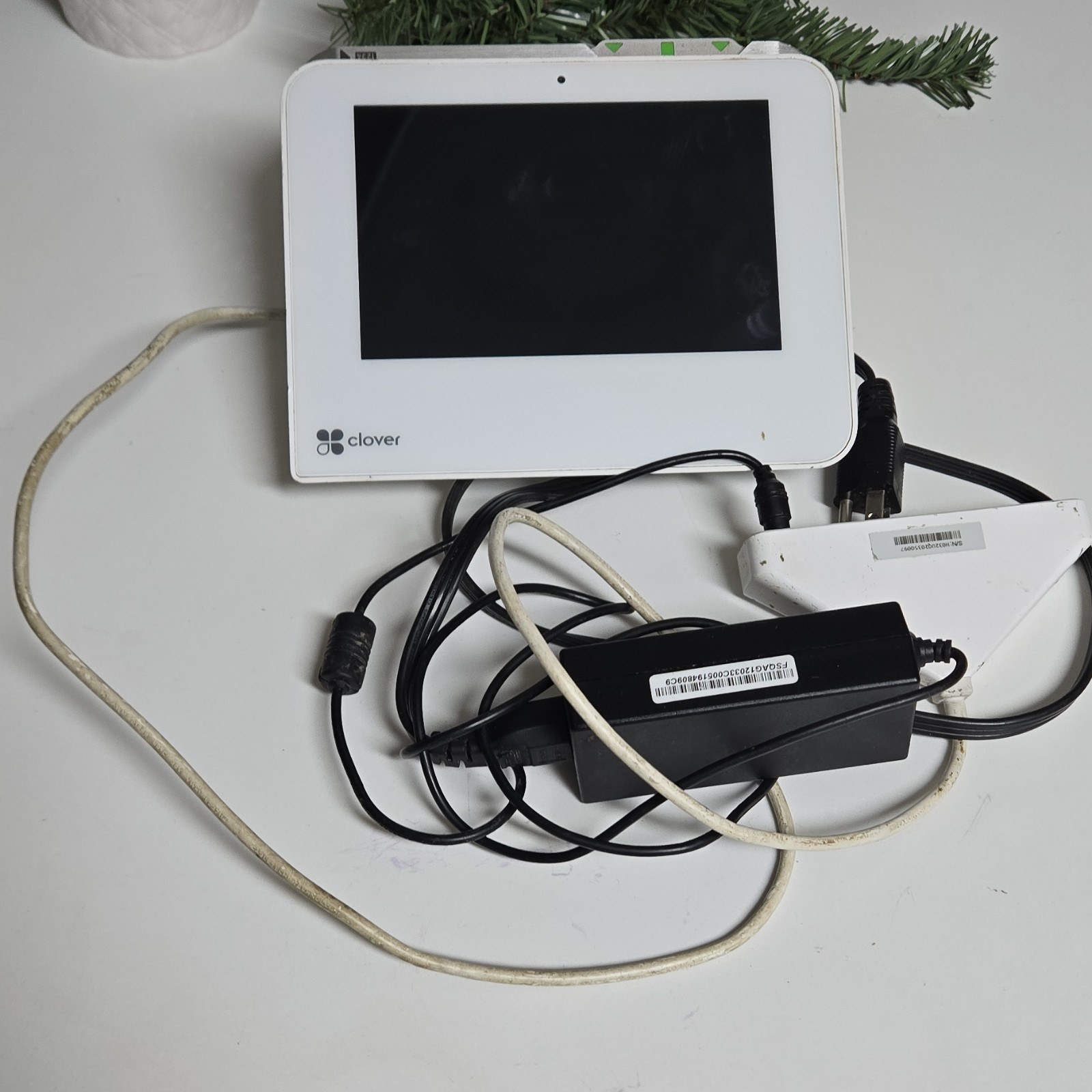 Clover POS System Terminal with Card Reader and Power Adapter Included