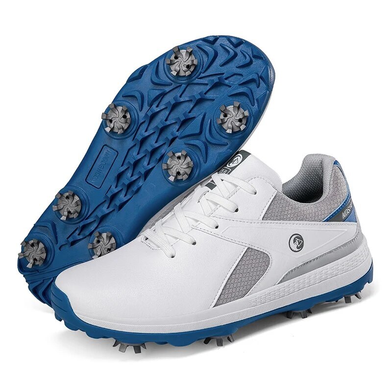 Men's Golf Spikes Shoes Light Weight Walking Shoes Outdoor Non-slip Sneakers