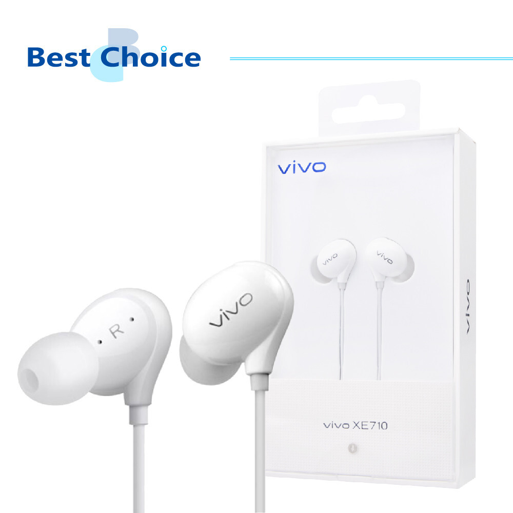 Original VIVO Official XE710 Hi-Fi In-Ear Earphone (3.5mm) With Mic Retail Box