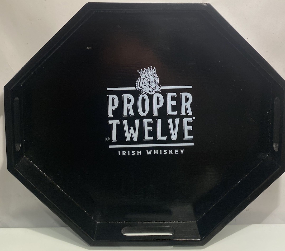 Collectible Proper Twelve Irish Whiskey Shooter Tray Shot MMA UFC Octagon NOS