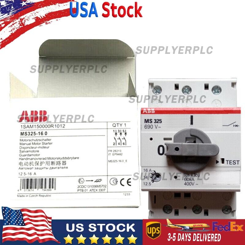 New In Box ABB MS325-16 Motor Circuit Breaker 12.5-16A US Free TAX