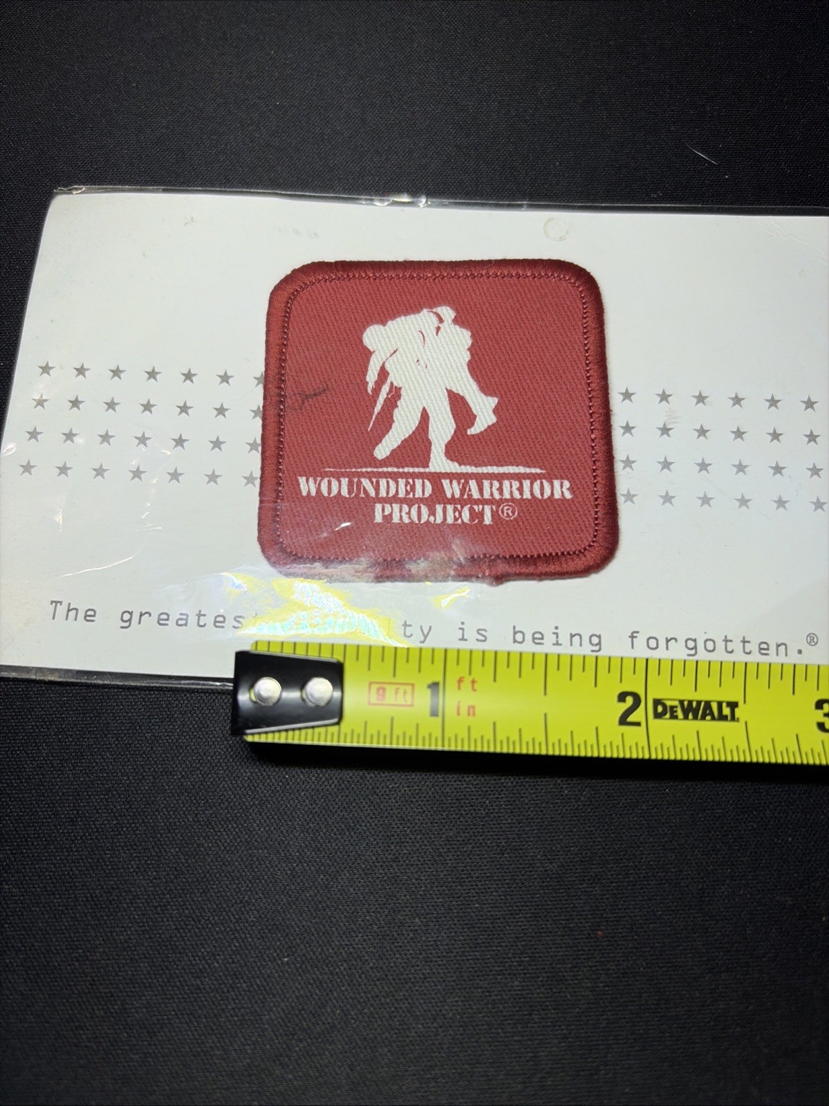 NEW! Wounded Warrior Project Patch *Iron/Sew On* * Never Opened