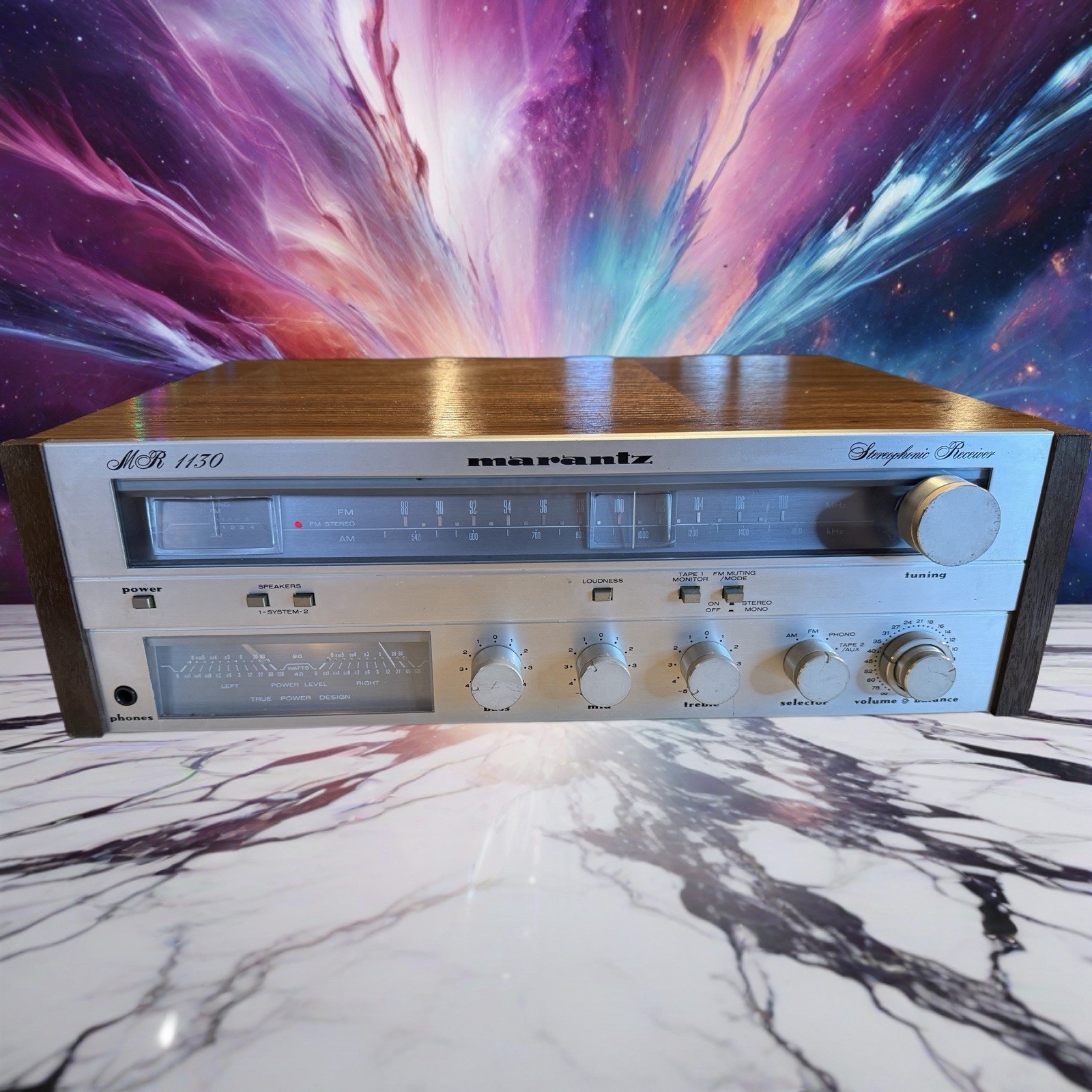 Vintage Marantz Receiver MR 1130 Stereo Am FM Serviced Great Shape Very Rare 🎶