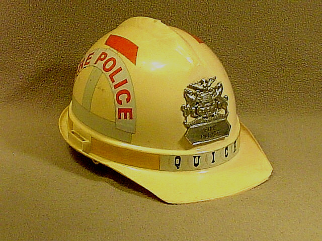 VINTAGE PROMINENT CITIZEN OF RINGOES N.J~EDWARD H. QUICK FIREMAN FIRE POLICE HAT