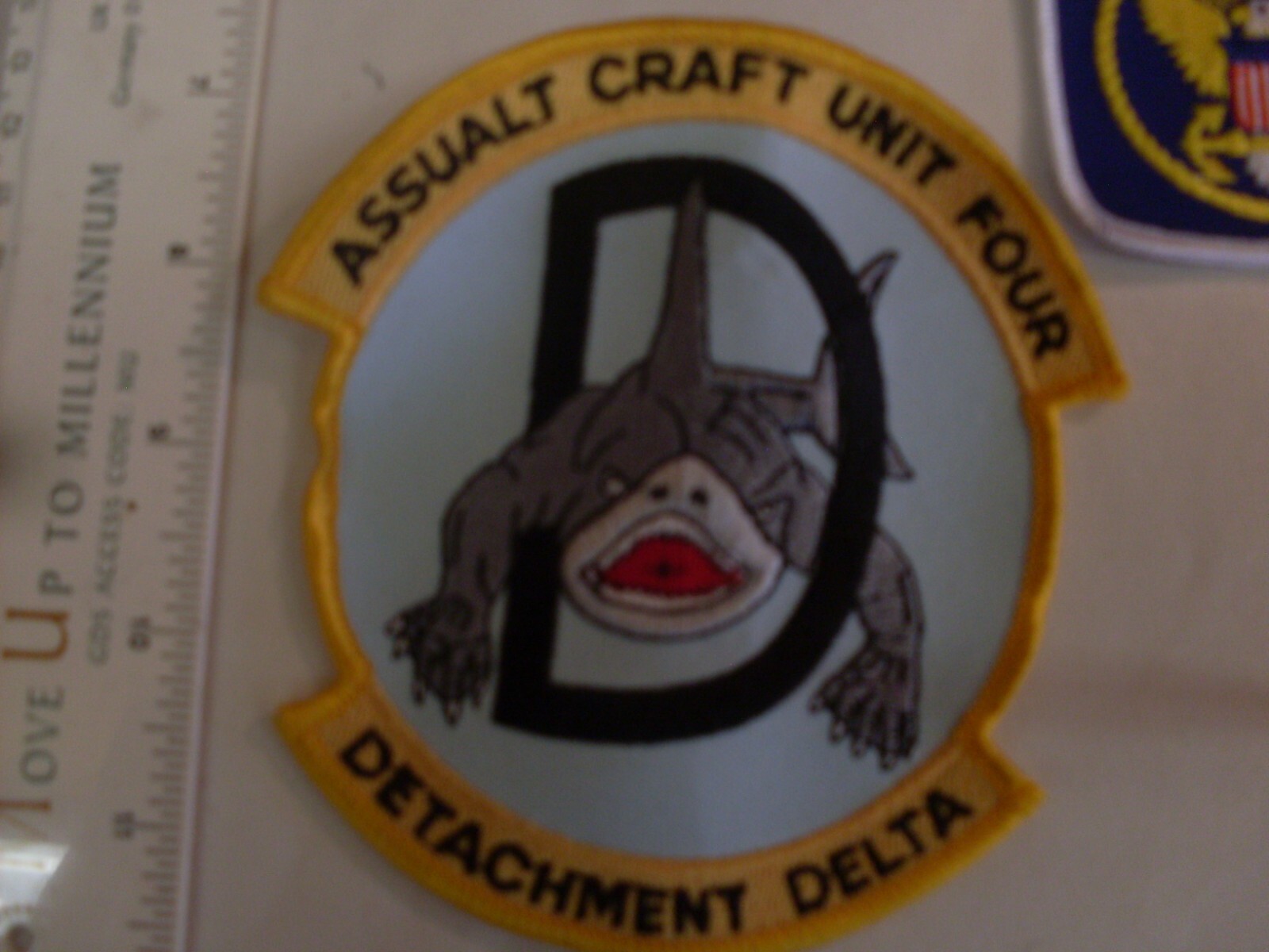 Navy USA 4 medium one small patch collection patches embroidered for display