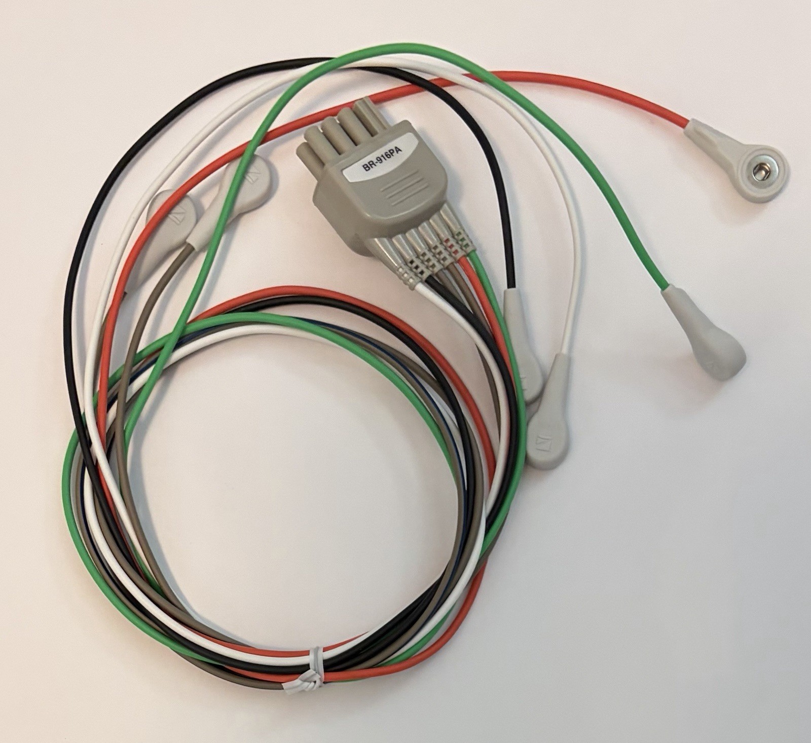 Nihon Kohden BR-916PA 6 Lead ECG Leadwire Cable Snap AHA Patient Monitor NEW