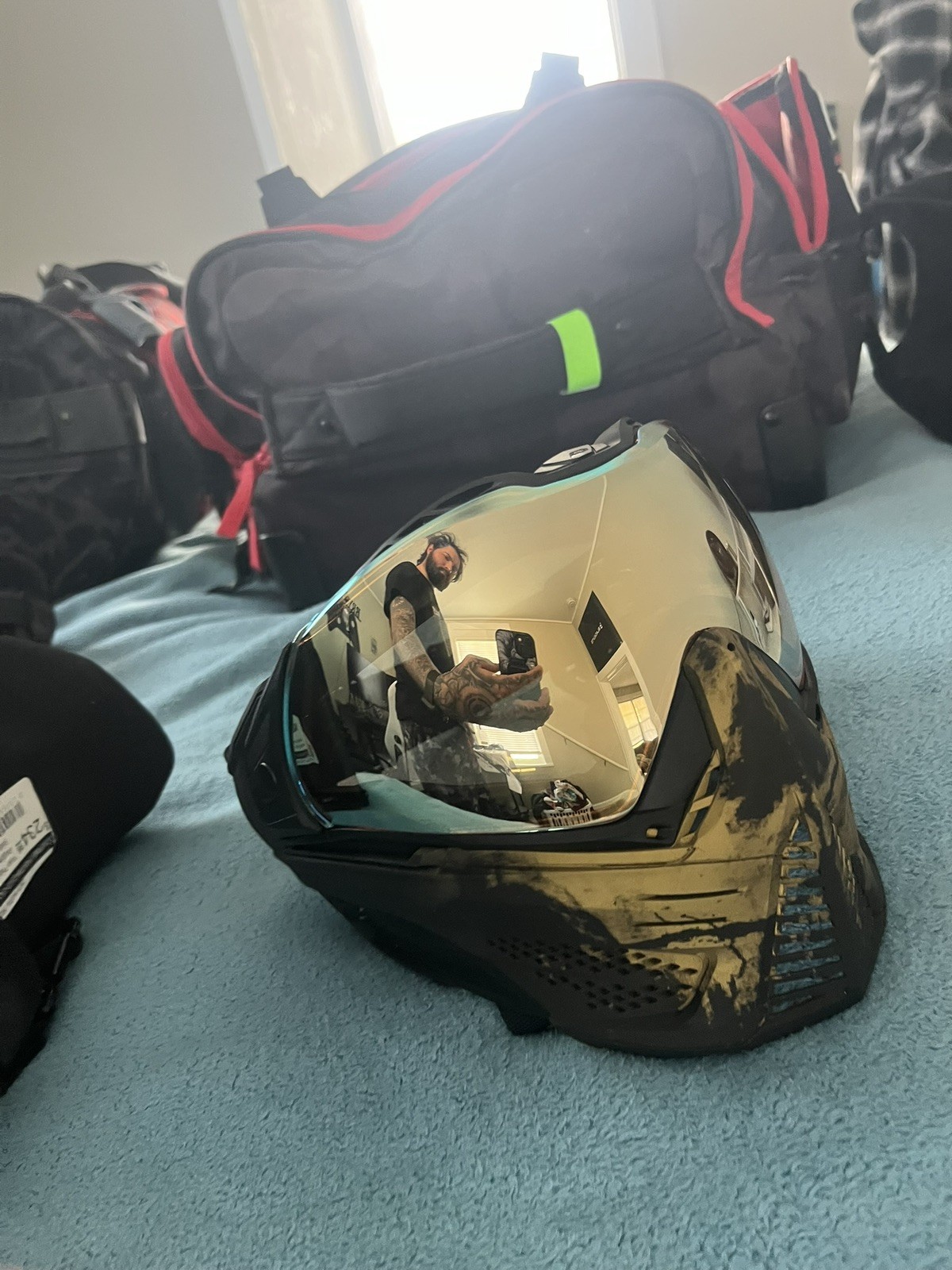 Push Paintball Unite Goggle - Infamous Gold Skull