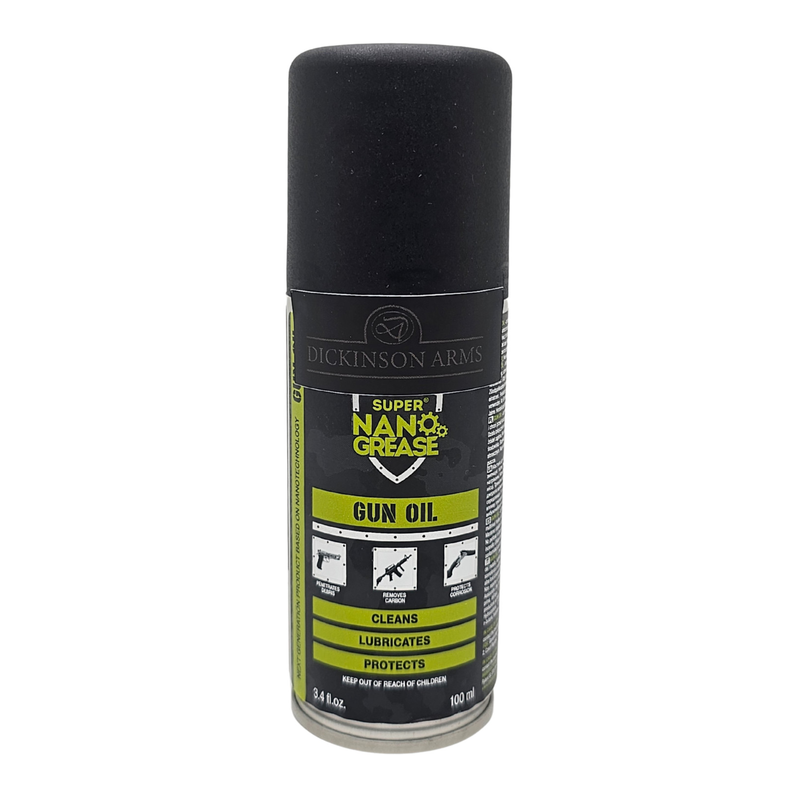 Super Nano Grease Gun Oil 3.4 oz, Gun Cleaner, Advanced Firearm Lubricant