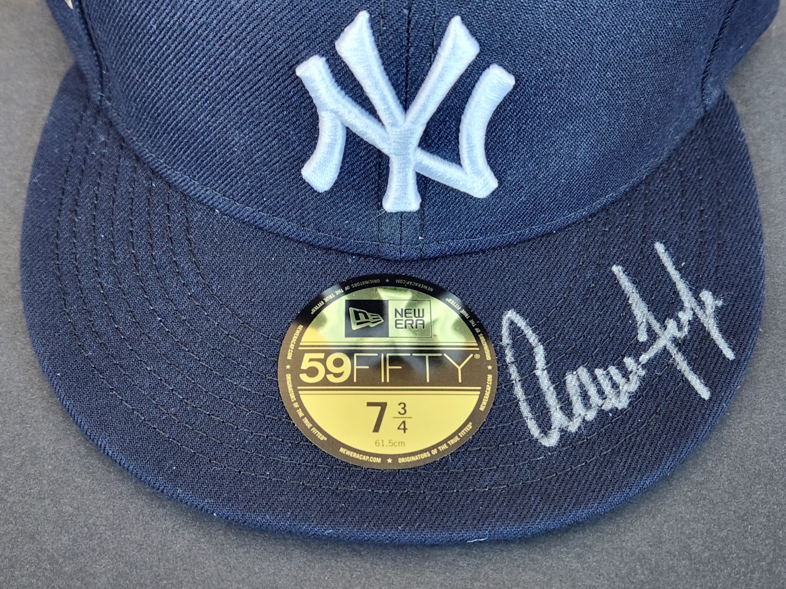Aaron Judge Autographed New Era World Series Hat 2024 New York Yankees Beckett