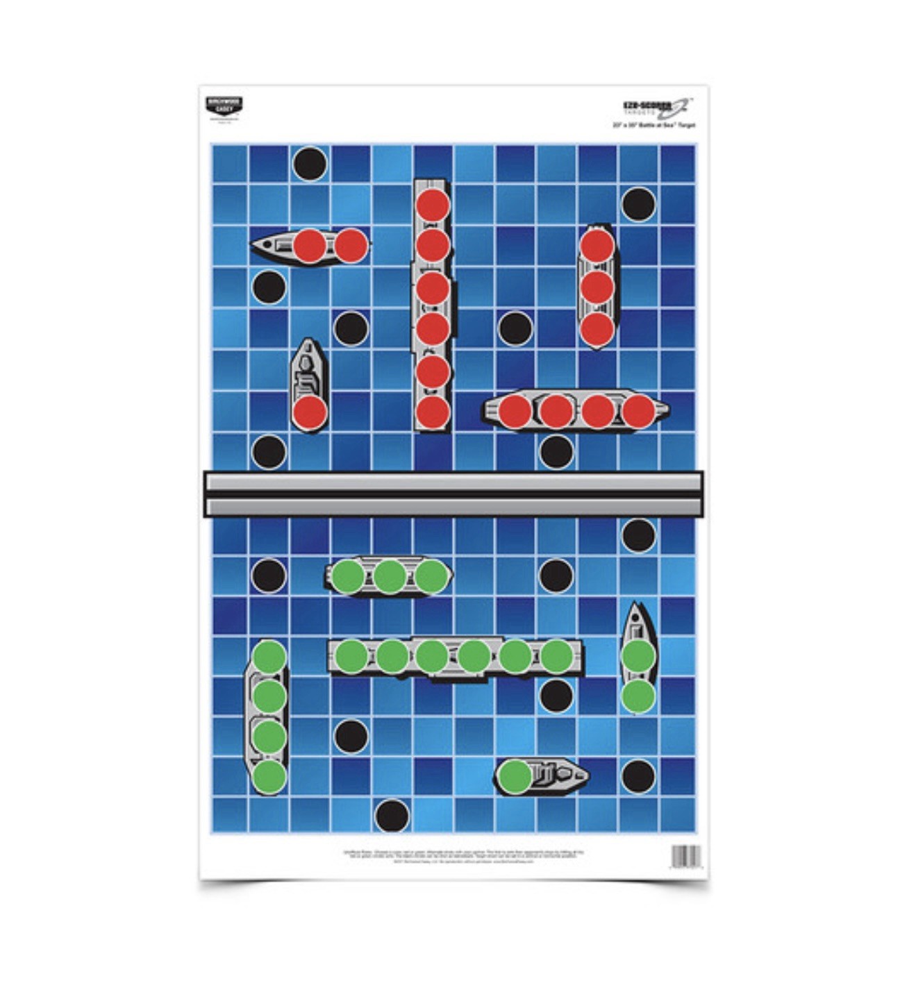 Birchwood Casey EZE-Scorer 23" X 35" Battle At Sea Paper Targets 5 Pack - 37046