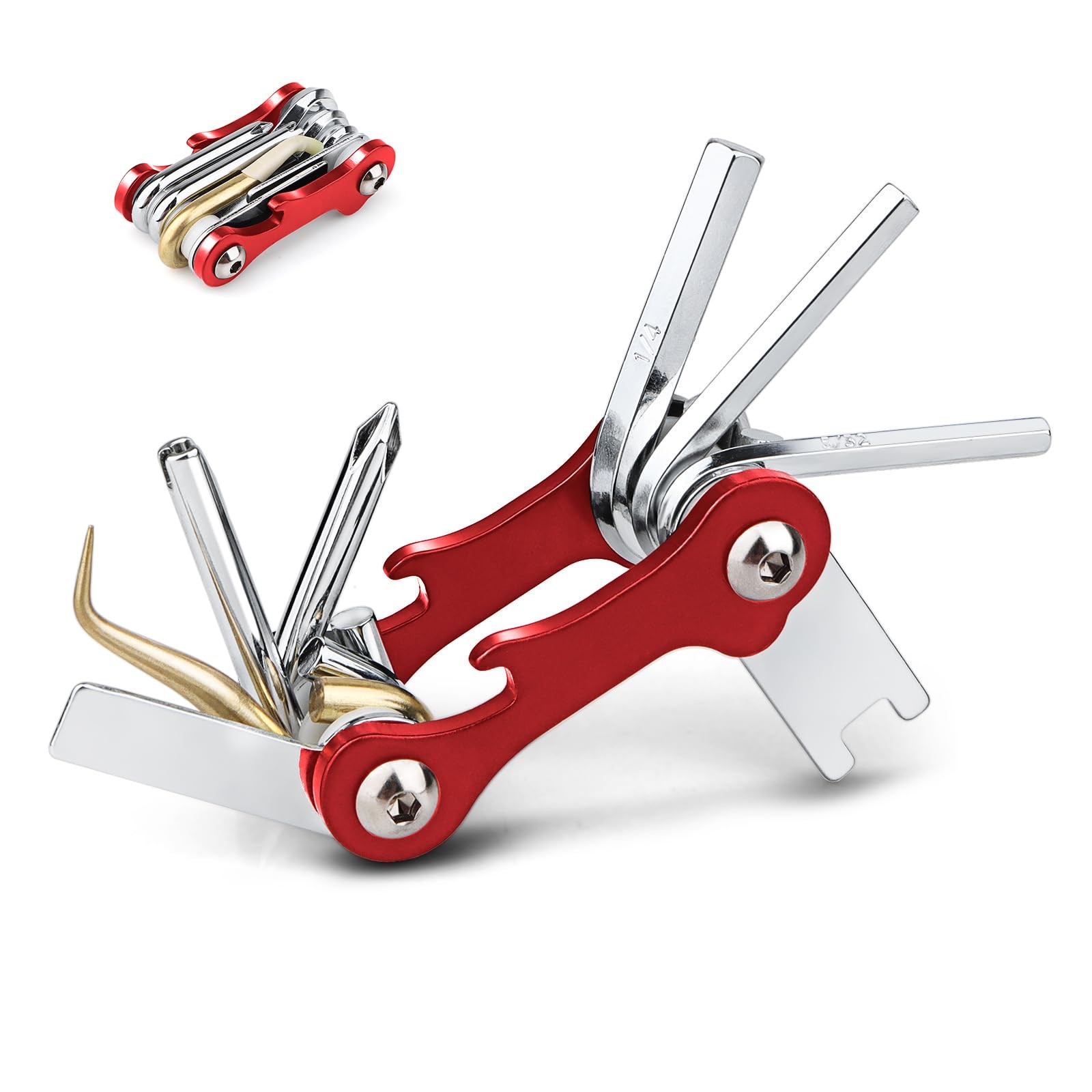 Scuba Tools Kit, 8-in-1 Folding Stainless Steel Diving Multi-Tool Repairing S...