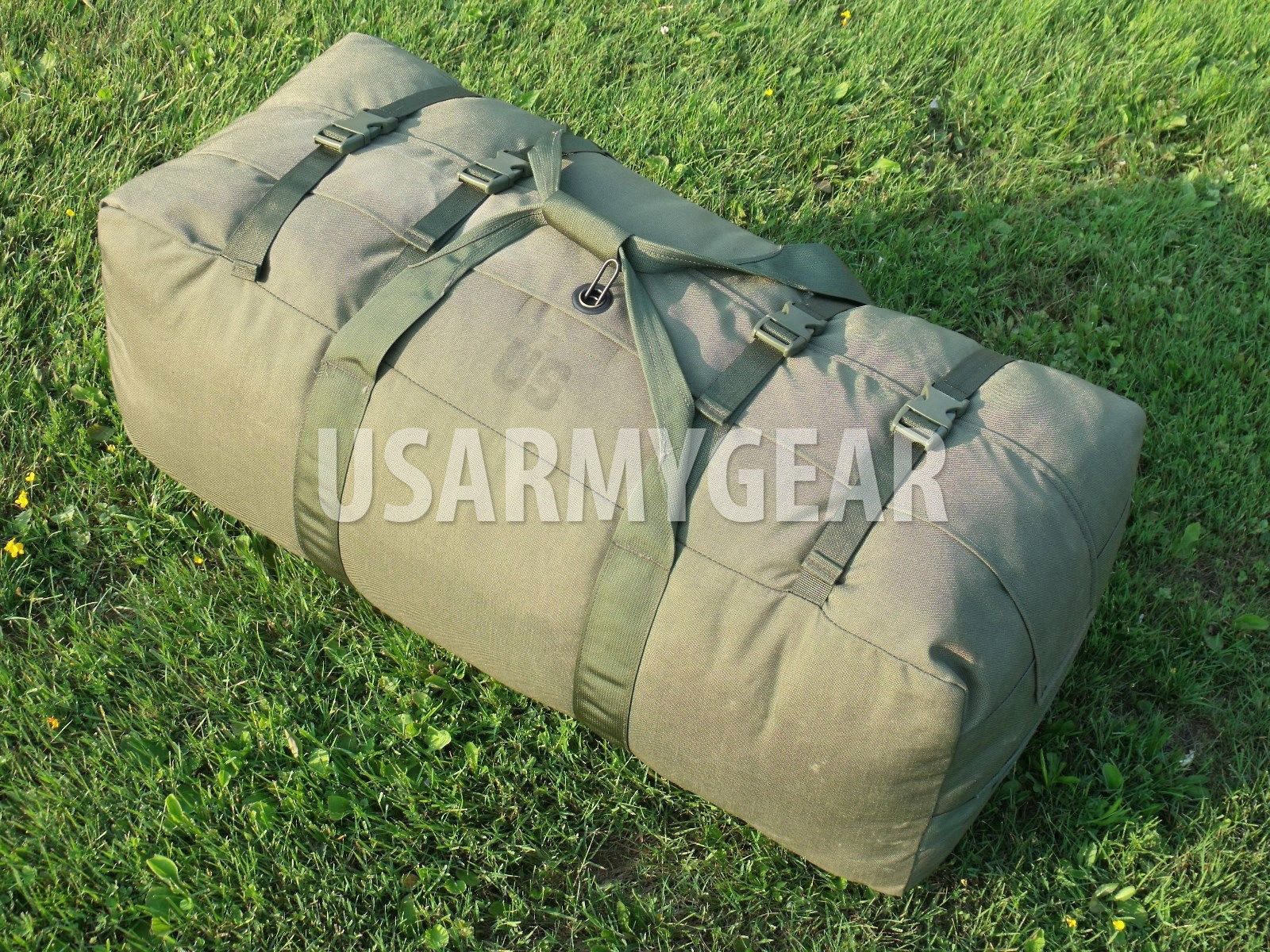 Military Issue IMPROVED Deployment DUFFLE DUFFEL Flight Travel Bag Back Pack GI
