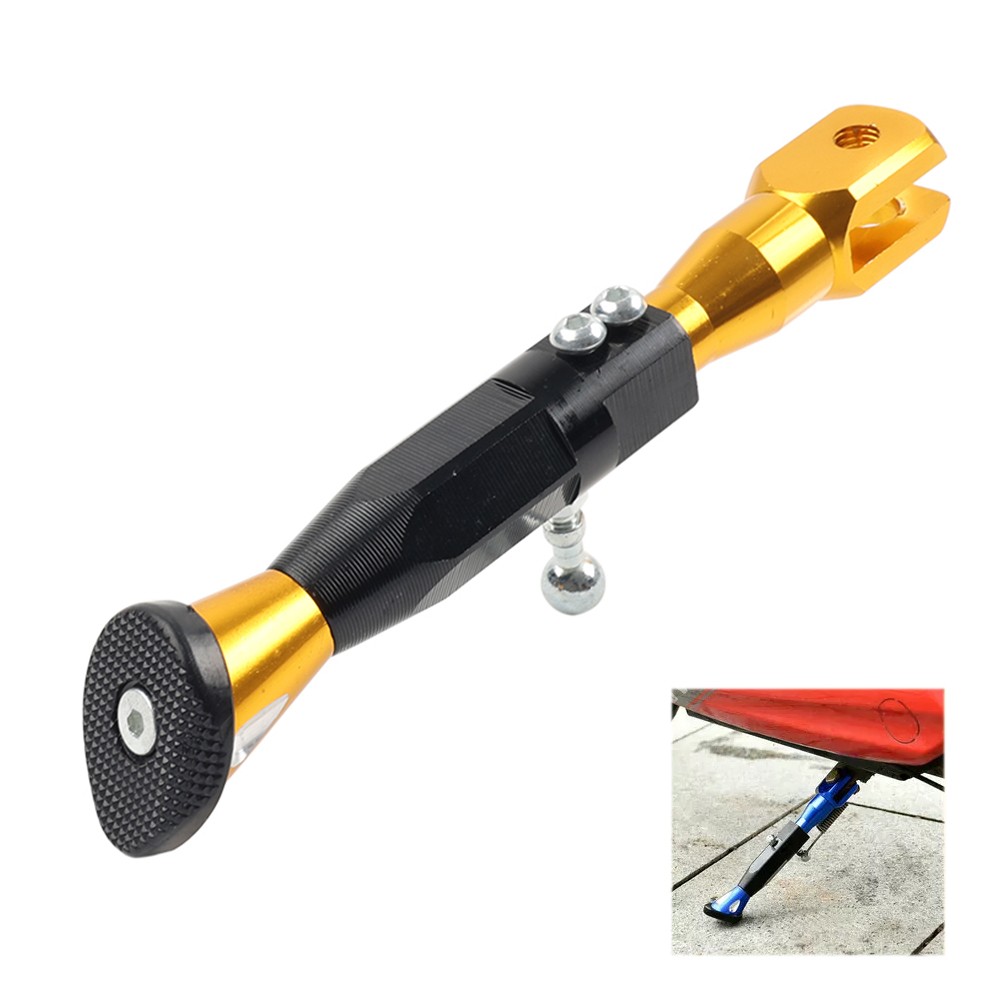 Motorcycle Universal Adjustable Kickstand Foot Side Support Kick Stand Gold