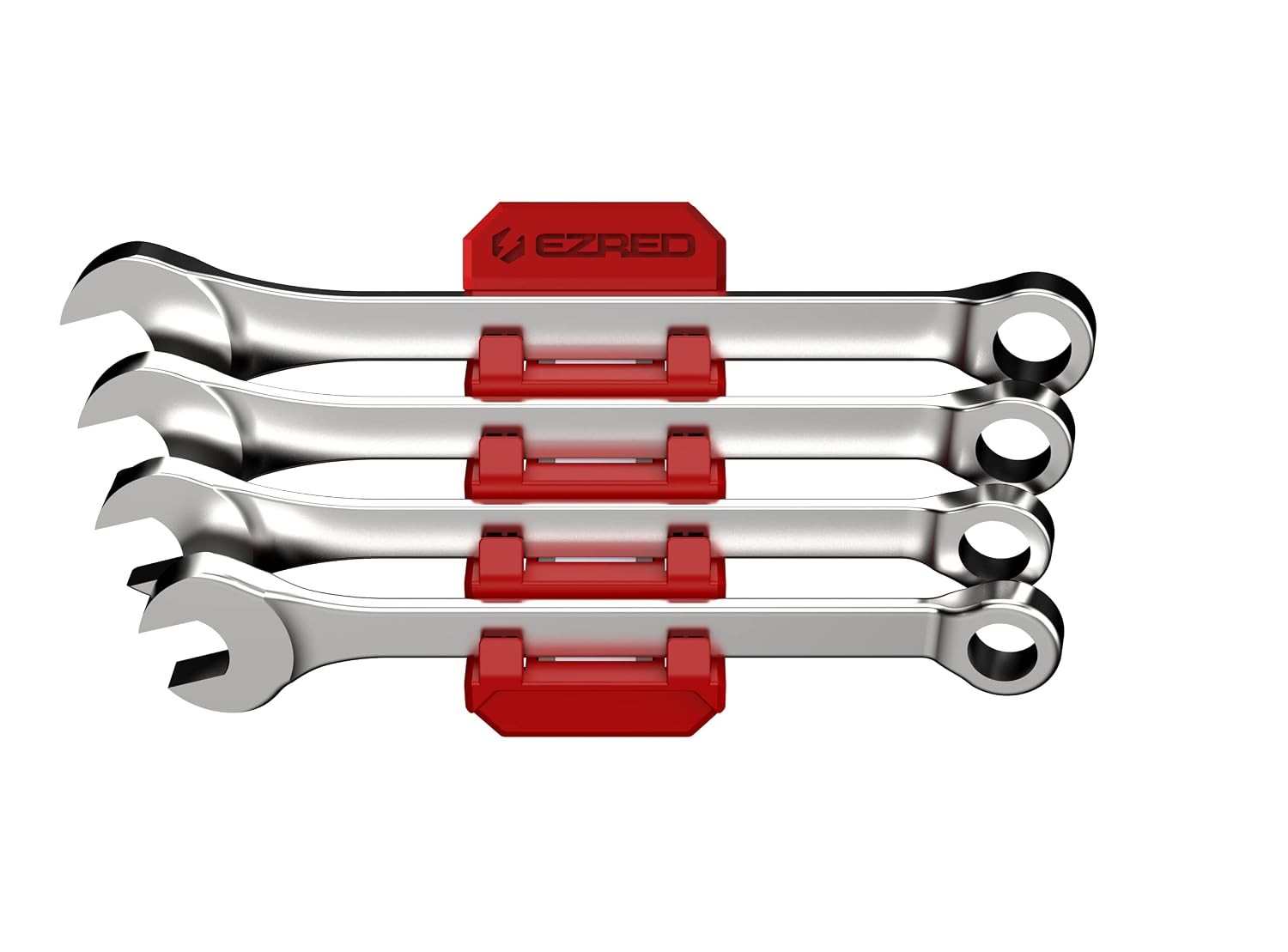 Flexible Magnetic 4 Slot Wrench Holder with 8 Strong Magnets TPEE Design