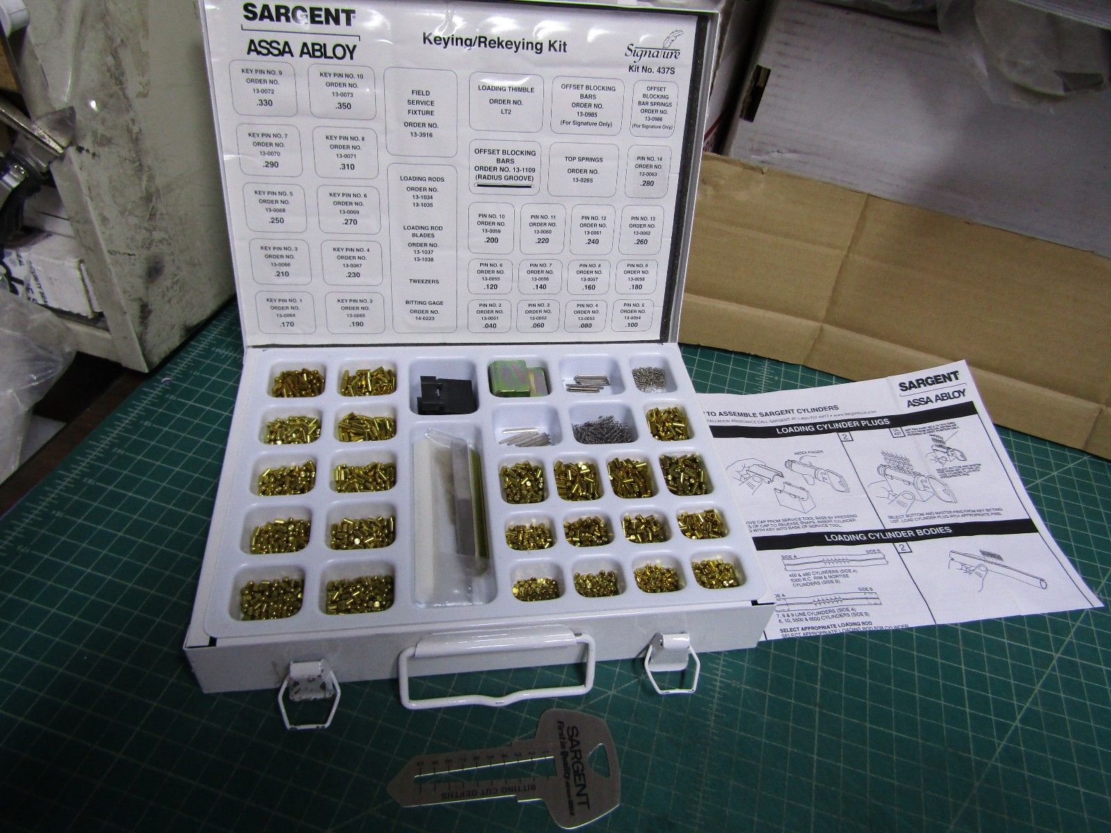 1 – Sargent Assa Abloy Signature Pin Kit 437S. New – Note: Box has been opened