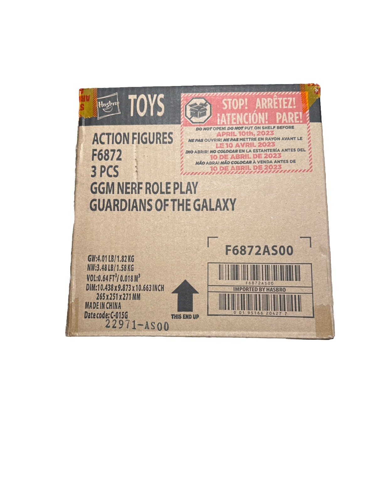 Hasbro Factory Sealed F6872 Guardians of the Galaxy Nerf Star Role Play Blaster